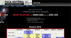 Desktop Screenshot of grupodehistoria.com.br