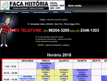 Tablet Screenshot of grupodehistoria.com.br